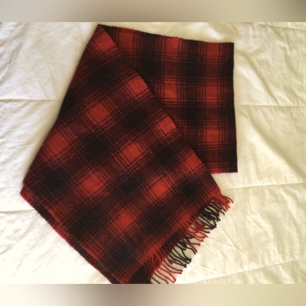 H & M Red and Black Scarf